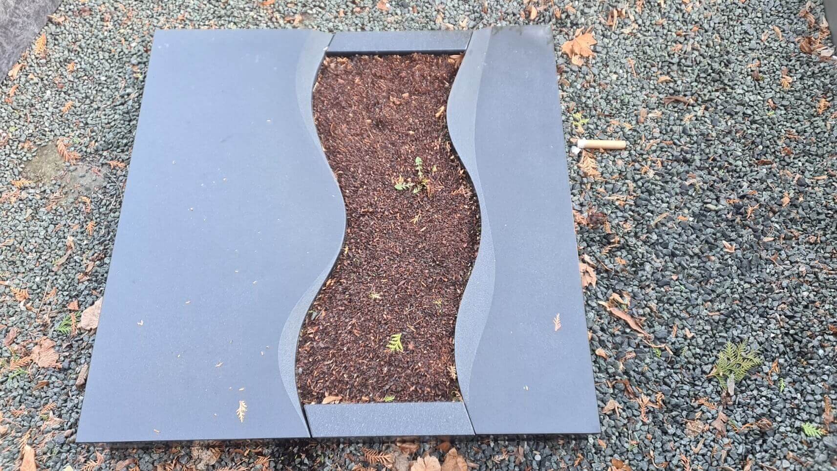 Urnengrab Abdeckung Indisch Black